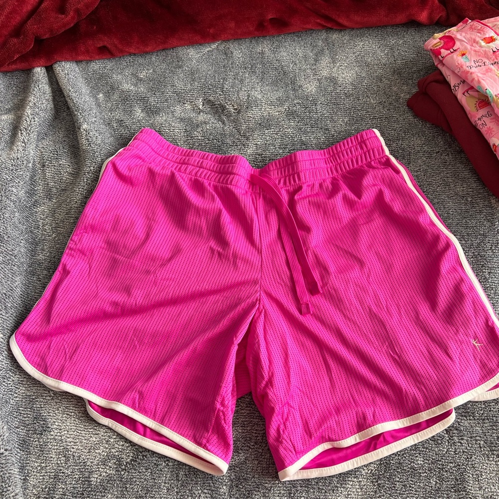 Hot pink sport shorts